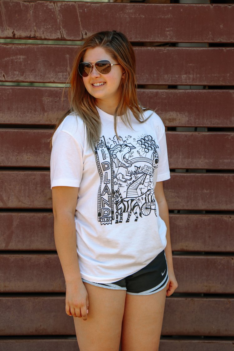Midland Coloring Book T-Shirt Midland Coloring Book T-Shirt