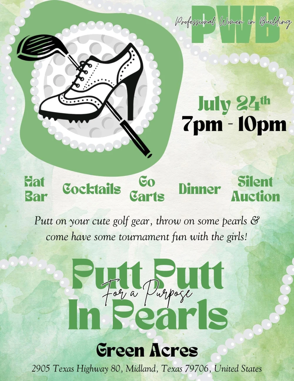 Putt Putt & Pearls with a Purpose event