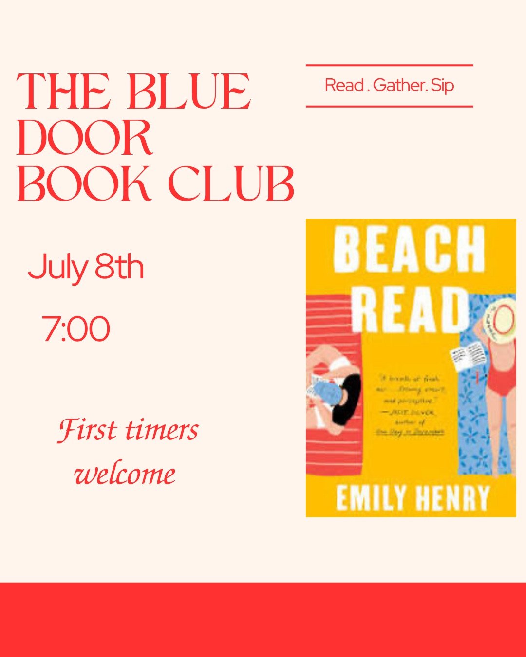 The Blue Door Book Club event